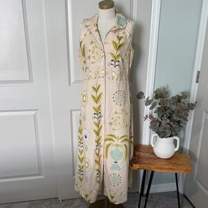 Spartina 449 Floral Embroidered Midi Dress